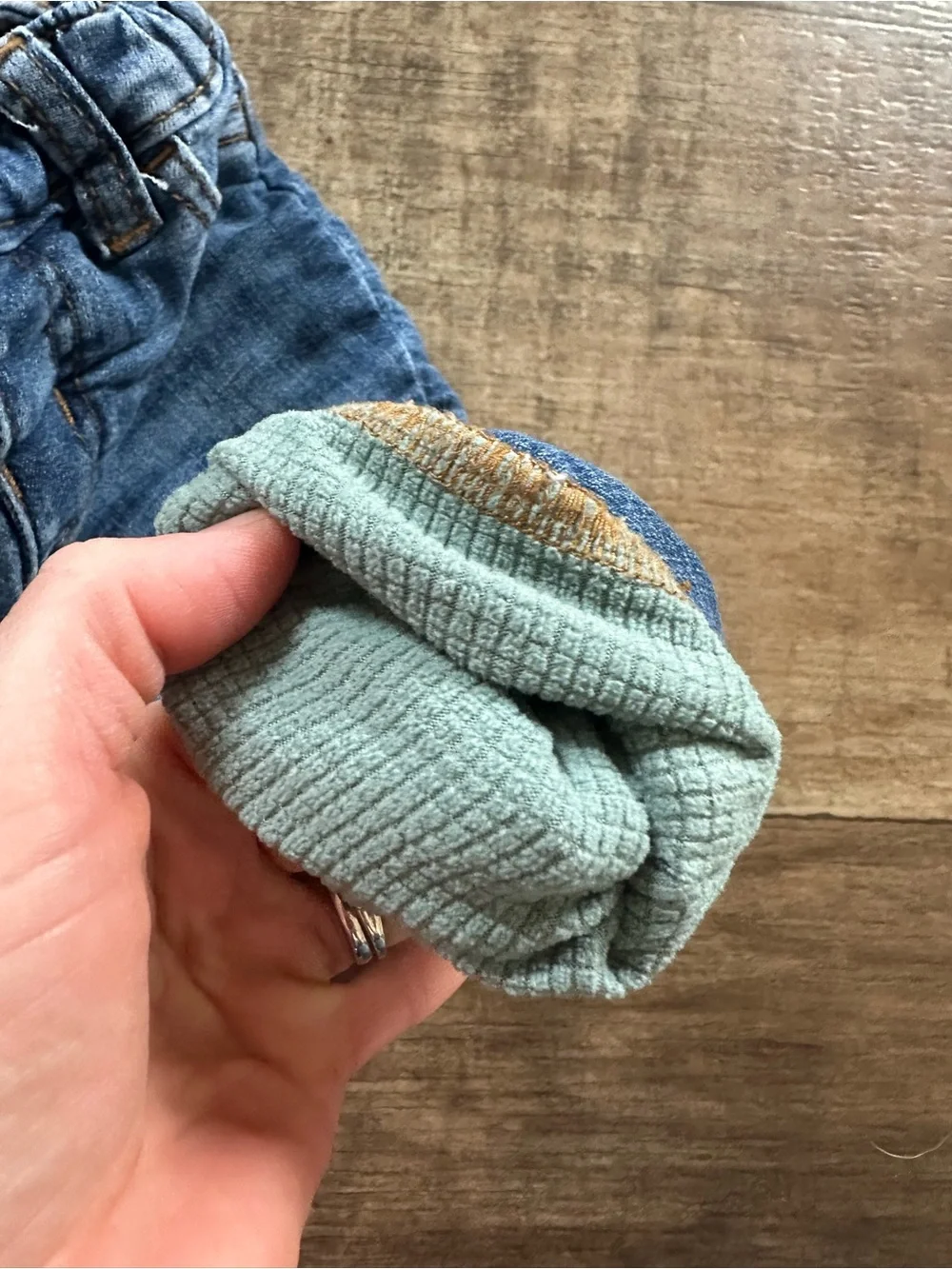 Oshkosh fleece Lined roll cuff jeans